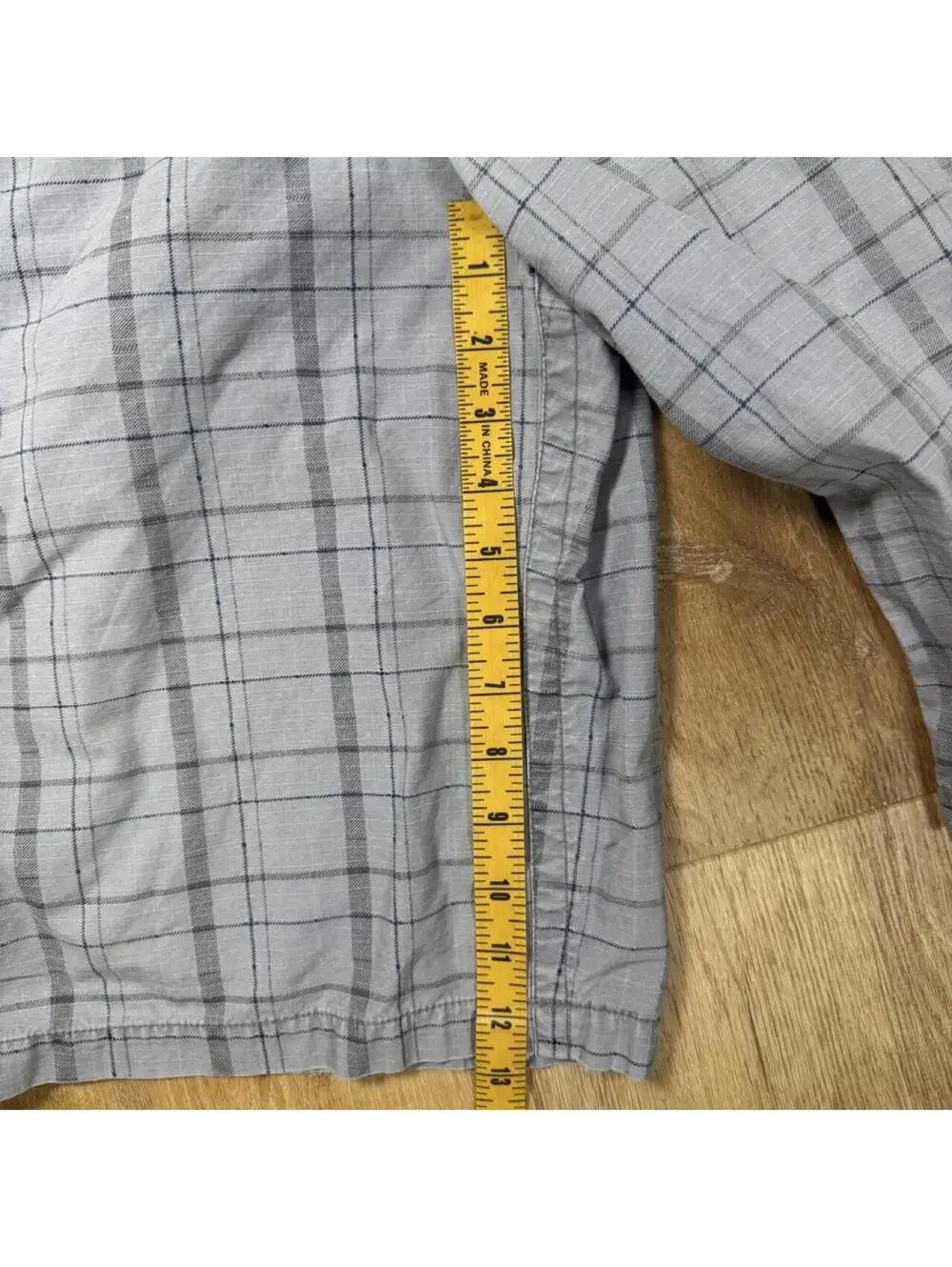 Y2K Dickies Plaid Cargo Shorts – Grey (36